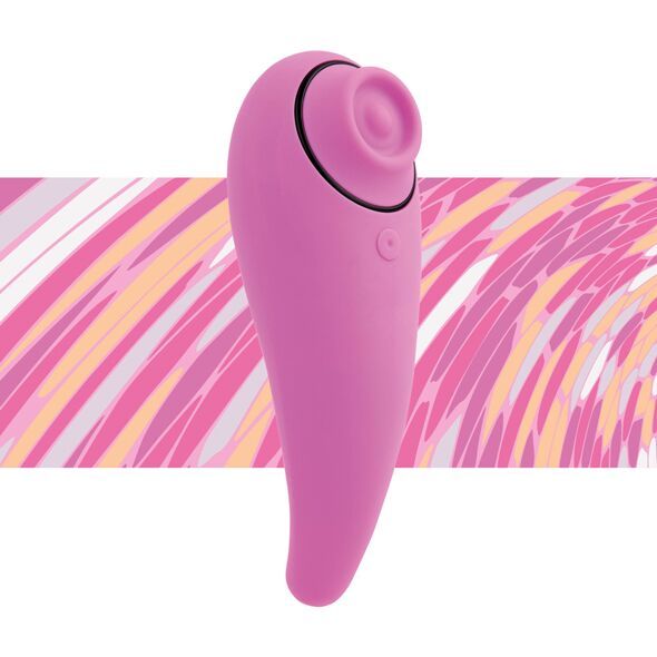 Пульсатор для клитора плюс вибратор FeelzToys - FemmeGasm Tapping & Tickling Vibrator Pink реальная фотография