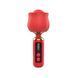 Вібромасажер Loviss Rose Mini Massage Wand Vibrator, головка у вигляді троянди, 9 режимів