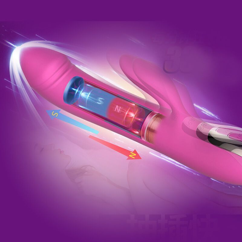 Вібратор-пульсатор Leten Automatical Thrusting Vibrator з підігрівом, що перезаряджається, 10 режимі жива фотографія