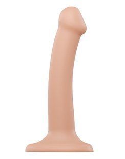 Насадка для страпону Strap-On-Me Dual Density Dildo Flesh S, діаметр 2,7 см, двошарова, гнучкий жива фотографія