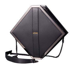 Сумка для секс-іграшок LOCKINK Mysterious Square Kink Bag, чорна, набір для бондажу в комплекті