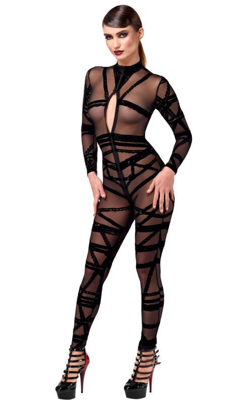 Комбинезон Noir Handmade F357 Bondesque Catsuit L реальная фотография