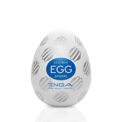 Мастурбатор-яйцо Tenga Egg Sphere с многоуровневым рельефом реальная фотография