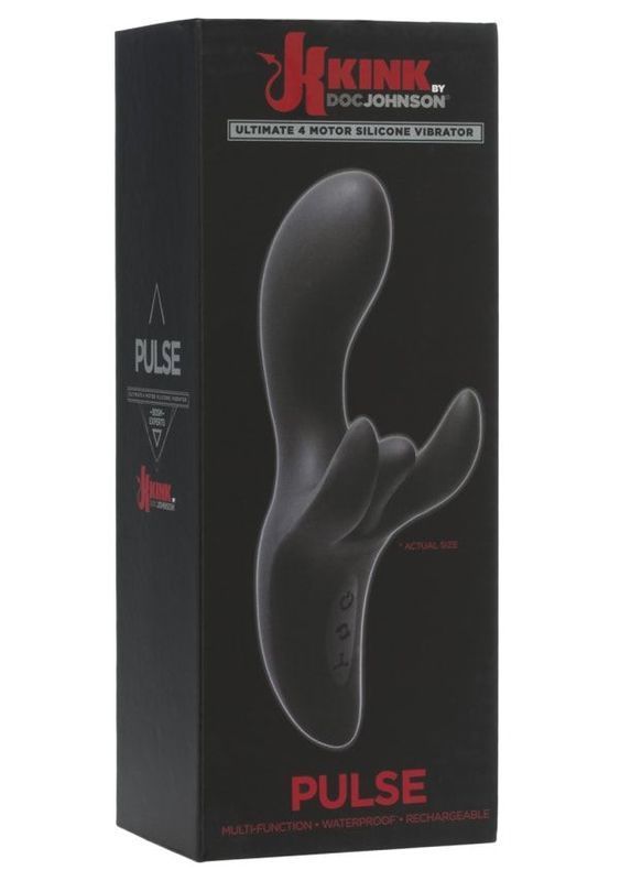 Вібратор-кролик Doc Johnson Kink - Pulse - Ultimate 4 Motor Silicone Vibrator