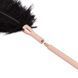 Щекоталка с металлическим флоггером Rosy Gold - Feather Tickler & Whip