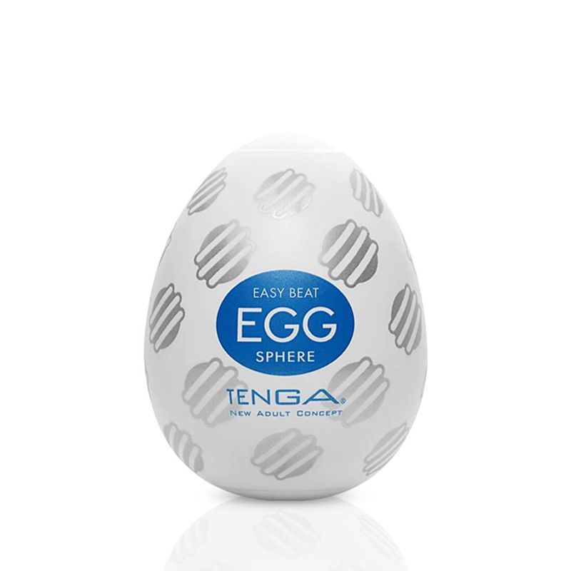 Мастурбатор-яйце Tenga Egg Sphere з багаторівневим рельєфом жива фотографія