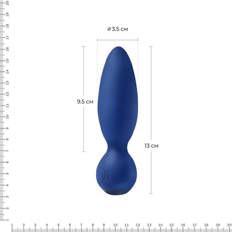 Анальная вибропробка Adrien Lastic Little Rocket макс. диаметр 3,5см, soft-touch реальная фотография