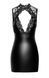 Платье Noir Handmade F343 Powerwetlook and lace mini skirt - S