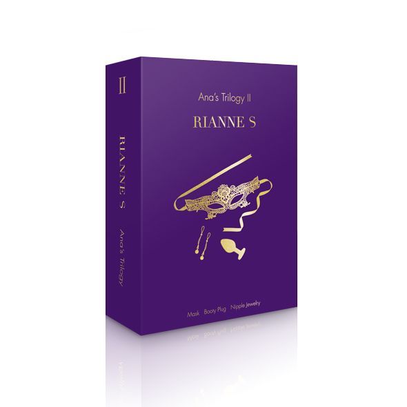 Романтический подарочный набор RIANNE S Ana's Trilogy Set II: пробка 2,7 см, лассо для сосков, маска реальная фотография