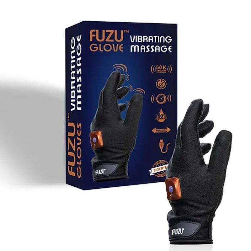 Виброперчатка (левая) FUZU Gloves Vibrating Massage Left Hand, 11 режимов