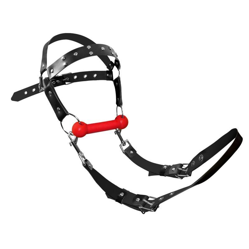БДСМ кляп-упряжка Art of Sex - BDSM Gag Harness Pony жива фотографія