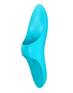 Вібратор на палець Satisfyer Teaser Light Blue жива фотографія