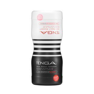 Мастурбатор Tenga Dual Sensation Cup EXTREMES, двосторонній, 2в1 &mdash; ніжна та жорстка стимуляція жива фотографія