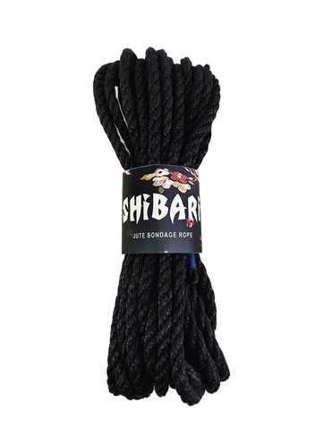 Джутовая веревка для Шибари Feral Feelings Shibari Rope, 8 м черная реальная фотография