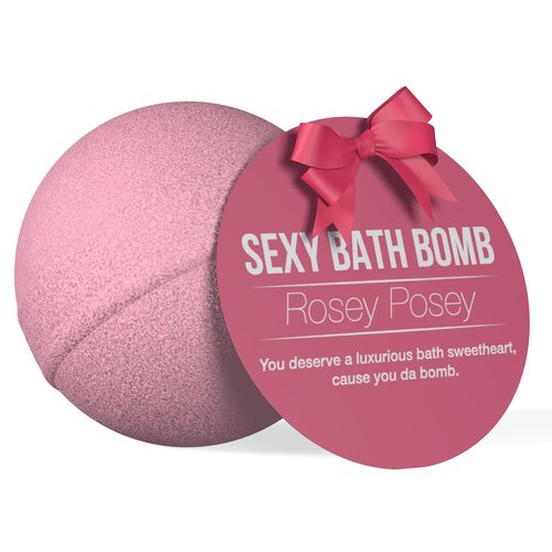 Супер-бомбочка для ванны Dona Bath Bomb - Rosey Posey (128 гр), приятный аромат розы реальная фотография