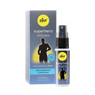 Спрей-пролонгатор pjur Superhero Ultimate Spray 20 мл, дуже потужний, природні активні компоненти жива фотографія