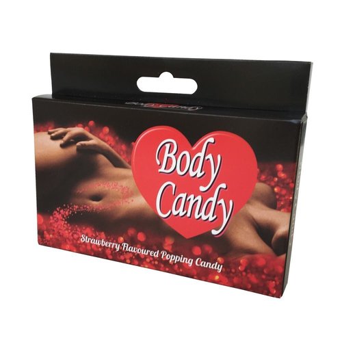 Карамельная пудра для тела с эффектом шампанского Body Candy (клубника) (32 гр) жива фотографія