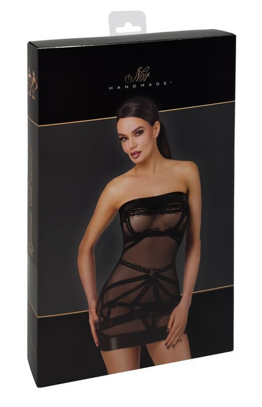 Сукня Noir Handmade F359 Bondesque Off-shoulder mini dress XS жива фотографія