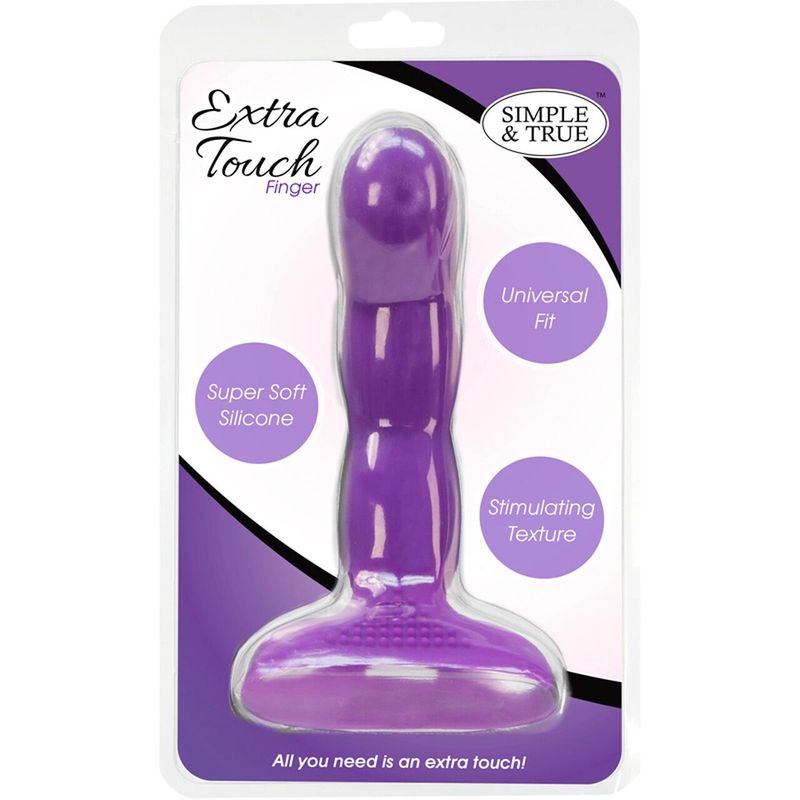 Насадка на палец Simple&True Extra Touch Finger Dong Purple реальная фотография