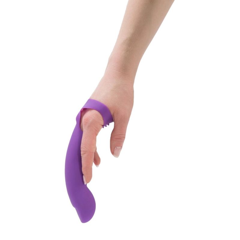 Насадка на палец Simple&True Extra Touch Finger Dong Purple реальная фотография