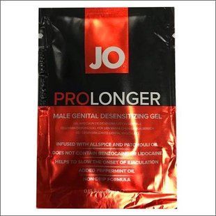 Пролонгирующий гель System JO Prolonger Gel (3 мл) жива фотографія