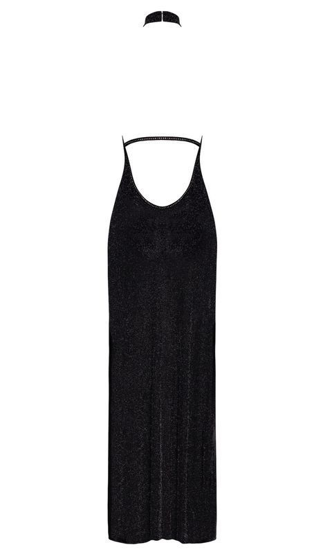 Сукня Noir Handmade F372 Onyx Twin-slit Long dress S жива фотографія