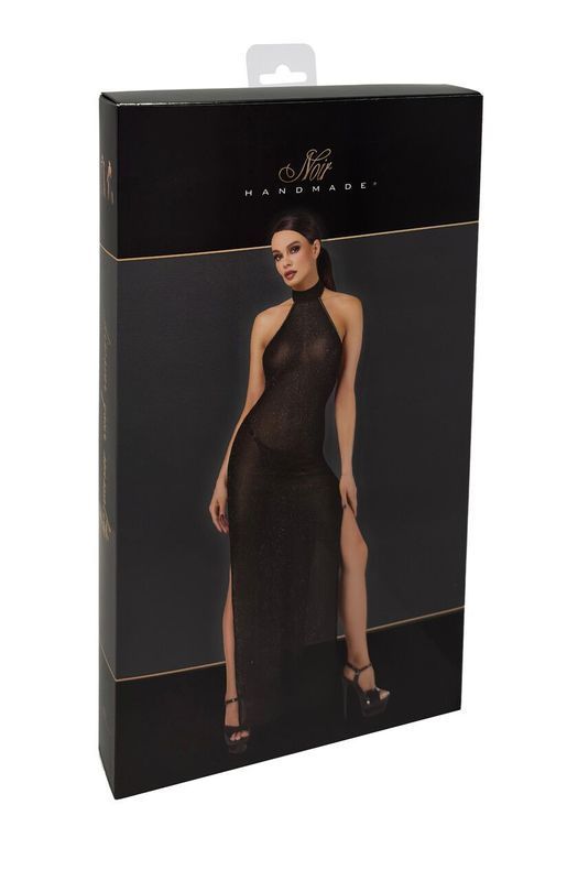Сукня Noir Handmade F372 Onyx Twin-slit Long dress S жива фотографія