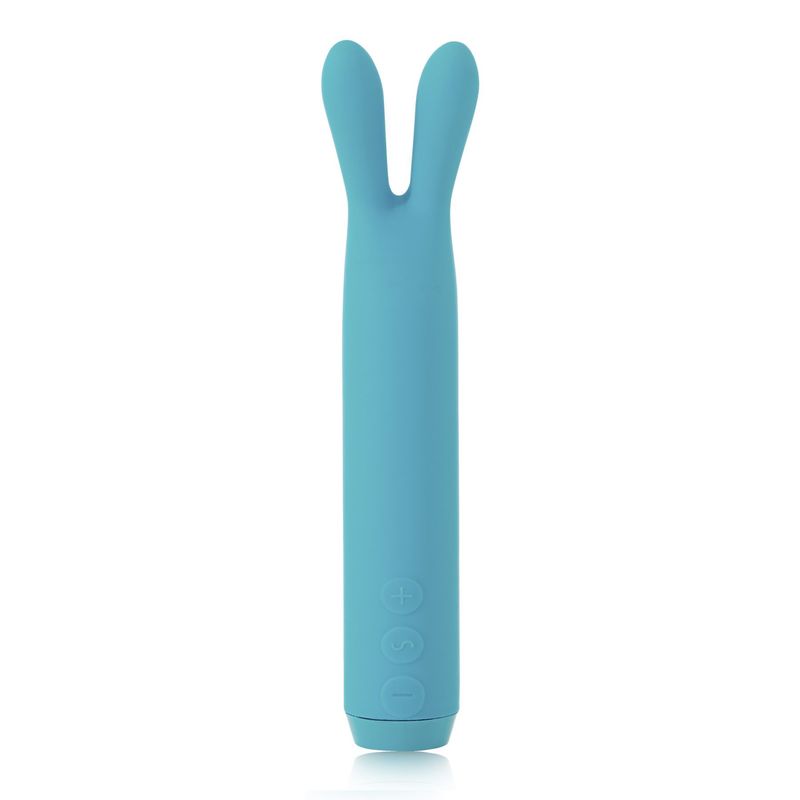 Вибратор с ушками Je Joue - Rabbit Bullet Vibrator Teal, глубокая вибрация реальная фотография