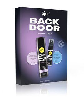 Подарунковий набор pjur BACK DOOR Value Pack: силіконова змазка 100 мл та розслаблювальний спрей 20 жива фотографія