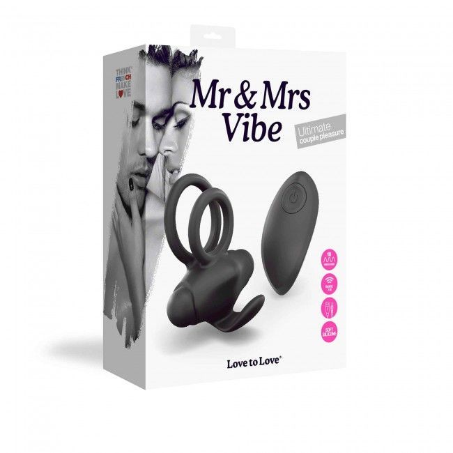 Эрекционное виброкольцо Love To Love Mr & Mrs VIBE с пультом д/у реальная фотография