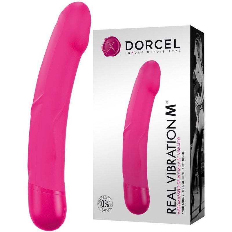 Вибратор Dorcel Real Vibration M Magenta жива фотографія