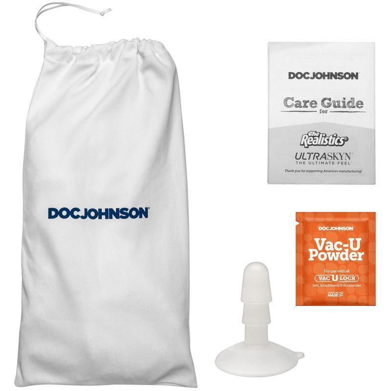 Фаллоимитатор Doc Johnson The Realistic Cock ULTRASKYN - 9 Inch with Balls Chocolate реальная фотография