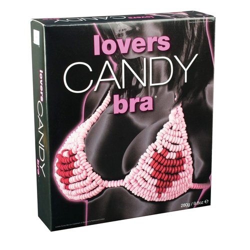 Съедобный бюстгальтер Lovers Candy Bra (280 гр) реальная фотография