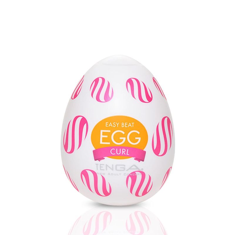 Мастурбатор-яйце Tenga Egg Curl з рельєфом із шишечок жива фотографія