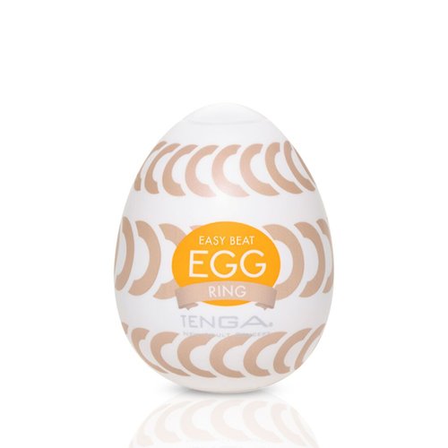 Мастурбатор-яйце Tenga Egg Ring з асиметричним рельєфом жива фотографія