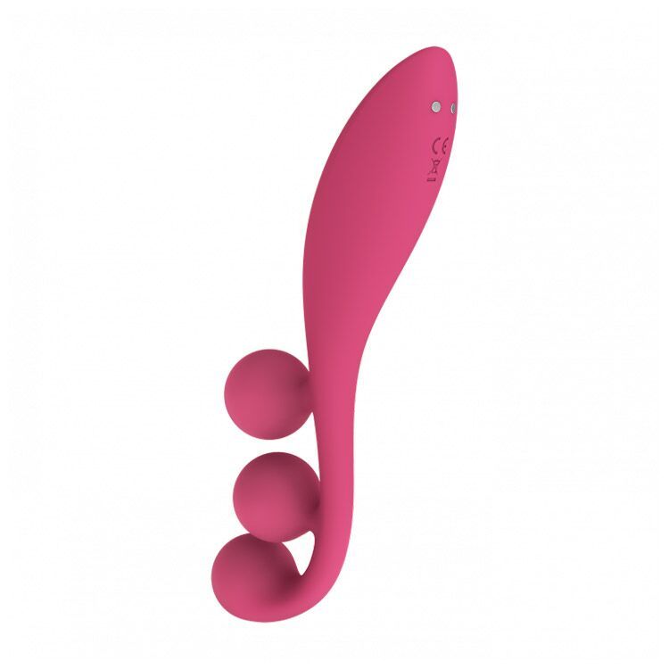 Универсальный вибратор Satisfyer Tri Ball 1, 3 мотора, гнется реальная фотография