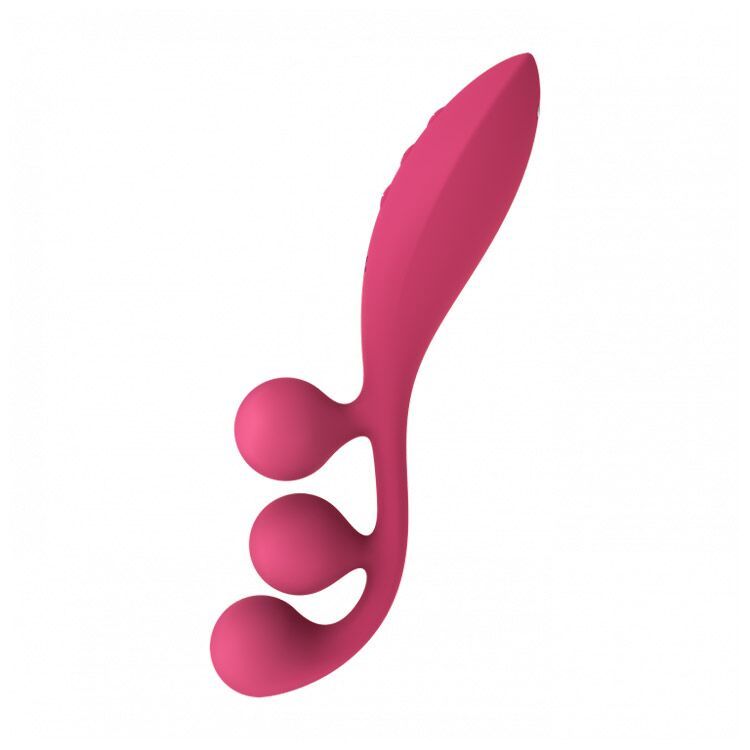 Универсальный вибратор Satisfyer Tri Ball 1, 3 мотора, гнется реальная фотография