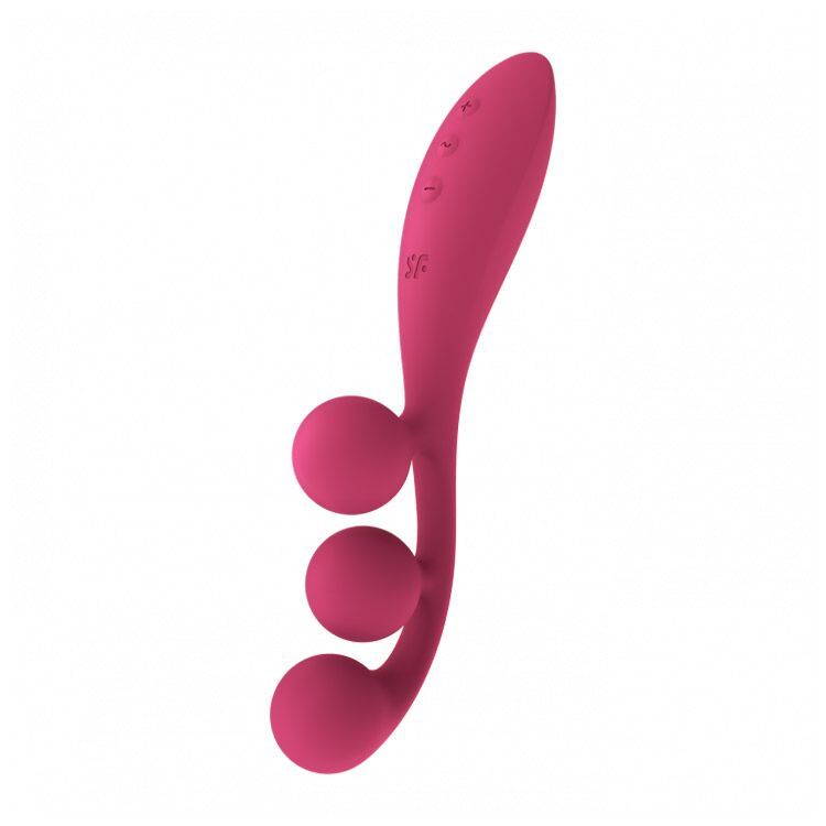 Универсальный вибратор Satisfyer Tri Ball 1, 3 мотора, гнется реальная фотография