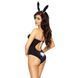 Костюм зайки MAGNETICA SET black XXL/XXL - Passion, ушки и боди