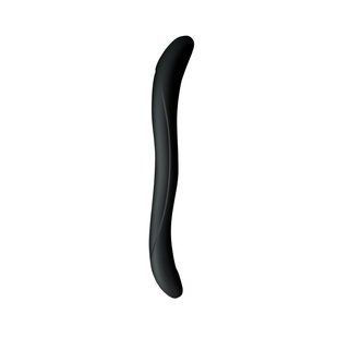 Двойной фаллоимитатор Wooomy Twoooney Semirealistic Double Dong Black, диаметр 3 и 3,8 см реальная фотография