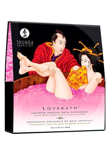 Гель для ванни Shunga LOVEBATH – Dragon Fruit 650 г, робить воду ароматним желе зі SPA ефектом жива фотографія