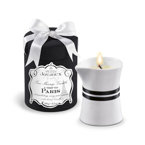 Массажная свечa Petits Joujoux - Paris - Vanilla and Sandalwood (190 г) роскошная упаковка реальная фотография