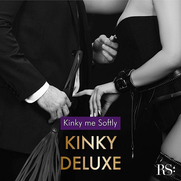 Подарочный набор для BDSM RIANNE S - Kinky Me Softly Black: 8 предметов для удовольствия реальная фотография