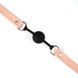 Воздухопроницаемый кляп Liebe Seele Dark Candy Pink Ball Gag, силиконовый шарик, диаметр 4,3 см