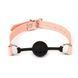 Воздухопроницаемый кляп Liebe Seele Dark Candy Pink Ball Gag, силиконовый шарик, диаметр 4,3 см