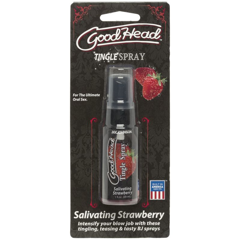 Спрей для мінету Doc Johnson GoodHead Tingle Spray - Strawberry (29 мл) із стимулюючим ефектом жива фотографія