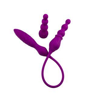 Вібратор двосторонній Adrien Lastic AD-2X з пультом LRS жива фотографія