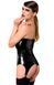 Корсет с подвязками для чулок Noir Handmade F381 Dominae Venom PVC corset-belt 3XL