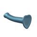 Насадка для страпона Strap-On-Me Mono Density Dildo Blue M, диам. 3,3см, однослойный силикон, гибкий