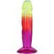 Дилдо Doc Johnson Crystal Jellies - 6.5 Inch Classic Dong - Rainbow